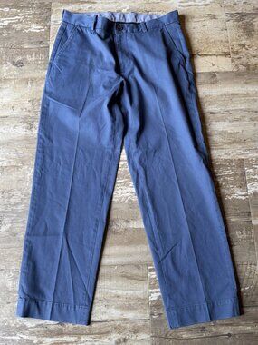 BROOKS BROTHERS Clark Fit Chino Blue Pants Men's 34x30